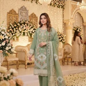 3 piece Embroidered Winter Cotton