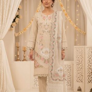 3 piece Embroidered Winter Cotton-5