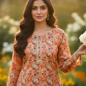 Amber Floral Lawn Co-ord Set