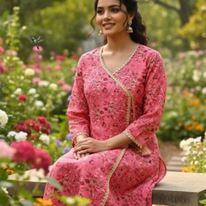 Blushing Bloom Lawn Co-ord Set